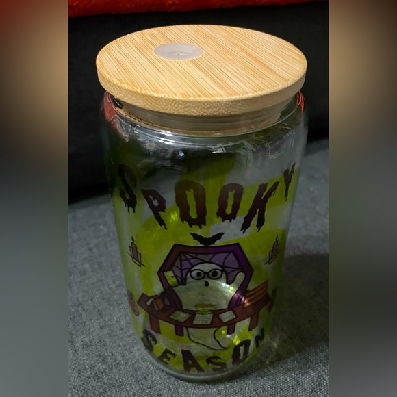 Accountant Spooky Season (Tax Season) Ghost Halloween Glass Tumbler Cup ๐ป - Picture 2 of 6